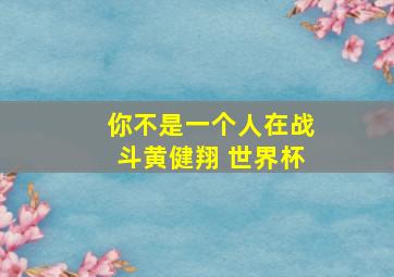 你不是一个人在战斗黄健翔 世界杯